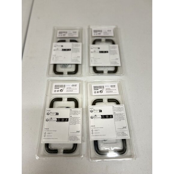 Brand New IKEA BAGGANAS Black 2 Pack Handle 143 Mm (5 5/8 ") Pack Of 4 - Picture 5 of 5